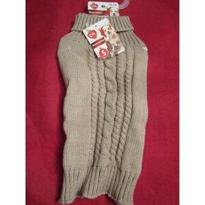 Pet Central Dog Winter Sweater Brown Sweater Small S